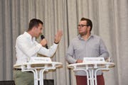 Noah Menzi und Christian Vogel (von links). Bild: Julia Engel