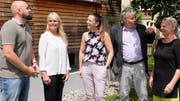 Das neue Team der Frauenfelder Time-out-Klasse: Lehrer Christian Barlea, Schulleiterin Sibylle Flückiger, Lehrerin Petra Soller, Familiencoach Franz Schalk und Sozialarbeiterin Ursula Lenherr. (Bild: Stefan Hilzinger)