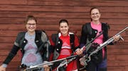Die besten Urner Nachwuchsschützinnen; von links: Elena Epp, Sandra Arnold und Nina Stadler. (Bild: PD)