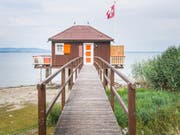 Eines von zehn Badehäuschen, die von 1929 bis 1934 zwischen Kesswil und Uttwil erbaut worden sind. (Bild: Andrea Stalder)