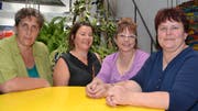 Verena Signer, Sennwald, Gertrud Gantenbein, Grabs, Präsidentin Christine Scherrer, Salez und Brigitta Scherrer, Grabs (von links), bildeten den Vorstand der IGMB. (Bild: Adi Lippuner)