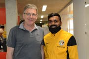 Alles unter Kontrolle: OK-Präsident Heinz Schefer (links) und Juniorenobmann Machleish Santhiyapillai. (Bild: Beat Lanzendorfer)