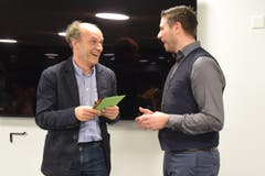 Zwei Brüder im Geiste? Zumindest bei Umweltfragen scheinen Guido Wick (links) und Marc Flückiger das Heu auf derselben Bühne zu haben.