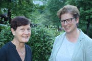 Regula Gerig (rechts) hat Margrit Freivogel Kayser als Geschäftsstellenleiterin abgelöst. Bild: Marion Wannemacher (Ennetbürgen, 29. Mai 2018)