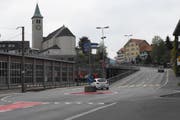 Die Verschiebung des bestehenden Kreisels in Richtung katholische Kirche ist Voraussetzung dafür, dass das Projekt realisiert werden kann. Dabei haben die Ausserrhoden Stimmbürger das letzte Wort. (Bild: Alessia Pagani)