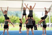 Die Frauen aus Weite machten in der Team-Aerobic wie gewohnt eine gute Figur (Bild: PD)
