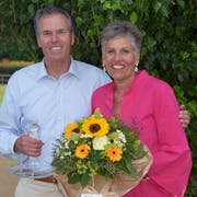Marcel Raymann und Nicole Fischer sind die Thurgauer Senioren-Golfmeister 2018. (Bild: Corinne Gschwind)