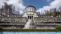 Das alte Krematorium: Offiziell 1925 eröffnet, wurde Carl Spitteler schon am 31. Dezember 1924 hier kremiert – als erste Person in Luzern überhaupt. (Bild: Pius Amrein, 15. April 2019)