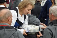 Ein wohlverdientes Cheli für die Schlieretaler Jodler.