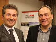 Swiss Engineering-Präsident Giovanni Crupi begrüsst Amerigo De Santis im Vorstand. (Bild: Martin Sinzig)
