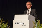 Hansruedi Laich, VR-Präsident der Säntis Schwebebahn AG, führt durch die Generalversammlung.