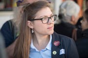 Franziska Ryser an einem Anlass während ihrer Präsidialzeit im St.Galler Stadtparlament. (Bild: Urs Bucher - 13. Oktober 2017)