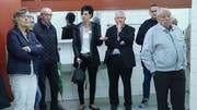 Die CVP-Mitglieder auf dem Schollenholz-Rundgang. (Bild: PD)