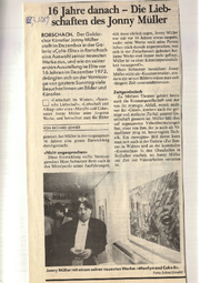 30 Jahre alter Artikel vom «Tagblatt»: Jonny Müller stellte im Dezember 1989 in der Galerie «Café-Elite» in Rorschach aus. («Tagblatt» 1989)
