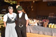 Das Siegerpaar Vroni und Walter Zellweger der Alp «Chlibette». (Bild:Simon Huber)