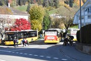 Verkehrsknotenpunkt St.Peterzell: Durch Umgestaltung der Kreuzung soll die Situation verbessert werden (Bild: Urs M. Hemm)