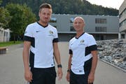 Auf das Wattwiler Trainergespann Jan Rüeger (links) und Patric Porchet wartet in den kommenden Monaten viel Arbeit (Bild: Beat Lanzendorfer)