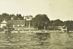 Strandbad Weggis, undatiertes Bild. (Bild: Verein Historisches Archiv Weggis)