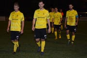 Zufriedene Gesichter beim FC Kirchberg nach der starken Vorstellung gegen Gossau 3. (Bild: Beat Lanzendorfer)