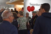 Auch der zweite Messetag ist gut besucht. Aktuell herrscht teilweise dichtes Gedränge. (Bild: Ruben Schönenberger)