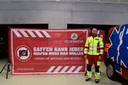 Bisher nicht im Einsatz: Es muss sich noch zeigen, wie gut der Slogan auf dem Plakat wirkt. (Bild: Lara Wüest)