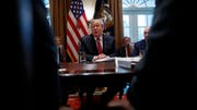 US-Präsident Donald Trump während der gestrigen Kabinettssitzung im Weissen Haus in Washington. Bild: Evan Vucci/AP