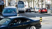 Stossverkehr in Frauenfeld (Bild: Donato Caspari, 3. März 2017)