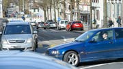Stossverkehr auf der Frauenfelder Rheinstrasse. (Bild: Donato Caspari)