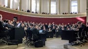 Der Luzerner Kantonsrat während der Sondersession zur Aufgaben- und Finanzreform, über die das Volk am 19. Mai an der Urne abstimmen kann. (Bild: Nadia Schärli, 18. Februar 2019)