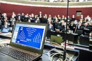 Blick in den Kantonsratssaal in Luzern. (Bild: Nadia Schärli, 28. Januar 2019)