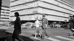 Der Neubau des Warenhauses Globus an der Löwenstrasse in Zürich. (Bild: ETH-Bibliothek Zürich, 1967)