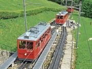 Die Pilatus-Bahnen im Bereich Ämsigen. (Archivbild: Robert Hess)