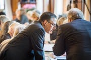 Peter Dransfeld, Fraktionspräsident der Grünen Thurgau, im Grossen Rat. (Bild: Andrea Stalder)
