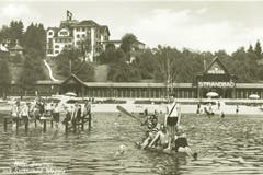 Strandbad Weggis, undatiertes Bild. (Bild: Verein Historisches Archiv Weggis)