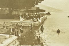 Strandbad Weggis, undatiertes Bild. (Bild: Verein Historisches Archiv Weggis)
