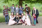Im Mai leitete Pfarrer Walter Oberkircher (rechts) seine letzte Konfirmation, morgen Sonntag seinen letzten Gottesdienst. (Bild: PD)