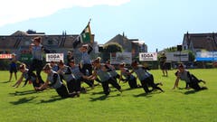9. September: Die Turnerinnen des TV Buchs sind nach zahlreichen Final- und Ehrenplätzen endlich am Ziel ihrer Träume angelangt: An den Schweizer Meisterschaften im Vereinsturnen in Burgdorf sicherten sich die Buchserinnen in der Disziplin Gymnastik Kleinfeld den Schweizer Meistertitel.Bild: Robert Kucera