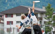 Frisbee-Action am Sonntag auf der Sportanlage Eichli. (Bild: PD)