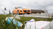 Der Aufwand für die Befreiung der Thurgauer Kantonsstrassen von Abfall ist rückläufig. (Bild: Donato Caspari)