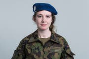 Rekrutin und Journalistin Chiara Zgraggen schreibt über ihren Alltag in der Rekrutenschule. (Bild: Dominik Wunderli)