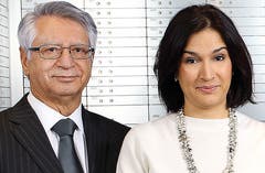 Yousef Sherkati, iranisch-schweizerischer Geschäftsmann und seine Tochter, Elnas Sherkati Cott, stv. Verwaltungsratspräsidentin Treuhandbüro. (Bild: PD)