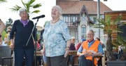 «Sprayer Grosi» Louise Schneider spricht in Kreuzlingen. (Bild: Judith Schuck)