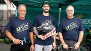 «Baumi-Racing» aus dem Bernbiet mit Hanspeter Lüscher sowie Marcel und Vater Urs Baumgartner. (Bilder: Andreas Taverner)
