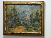 Philippe Cézanne informiert über das Gemälde seines Grossvaters Paul Cézanne im Kunstmuseum Bern. (Bild: Lukas Lehmann/KEY)