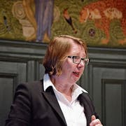 Professorin Elsbeth Stern referiert bei Pro Kanti Frauenfeld. (Bild: Mathias Frei)