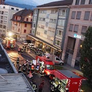 Bild des nächtlichen Einsatzes in Emmen (Bild: Feuerwehr Emmen)