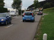 Diese Strasse zwischen Eschlikon und Sirnach wird als zu eng empfunden. (Bild: Bikeable)