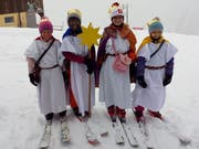 Im Gebiet Riedlig-Ratzi waren die Sternsinger mit den Skiern unterwegs. (Bild: Franz Imholz)