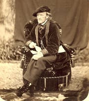 Richard Wagner im Park seines Landhauses in Tribschen. (Bild: Wagner Museum Luzern)