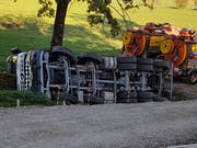 Die Unfallstelle in Sursee (Bild: Leserreporter)